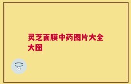 灵芝面膜中药图片大全大图