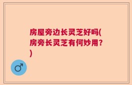 房屋旁边长灵芝好吗(房旁长灵芝有何妙用？)