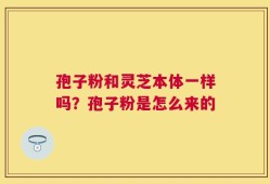 孢子粉和灵芝本体一样吗？孢子粉是怎么来的