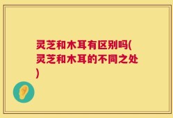 灵芝和木耳有区别吗(灵芝和木耳的不同之处)