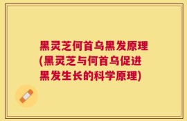 黑灵芝何首乌黑发原理(黑灵芝与何首乌促进黑发生长的科学原理)