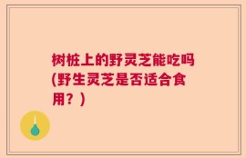 树桩上的野灵芝能吃吗(野生灵芝是否适合食用？)