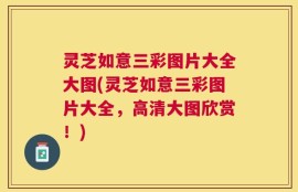 灵芝如意三彩图片大全大图(灵芝如意三彩图片大全，高清大图欣赏！)