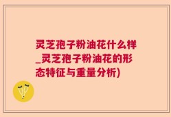 灵芝孢子粉油花什么样_灵芝孢子粉油花的形态特征与重量分析)