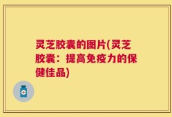 灵芝胶囊的图片(灵芝胶囊：提高免疫力的保健佳品)