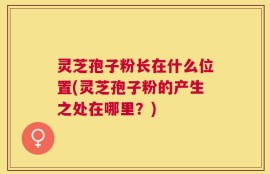 灵芝孢子粉长在什么位置(灵芝孢子粉的产生之处在哪里？)
