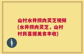 山村水井捞肉灵芝视频(水井捞肉灵芝，山村村民喜提美食丰收)