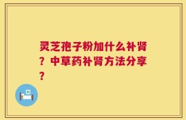 灵芝孢子粉加什么补肾？中草药补肾方法分享？