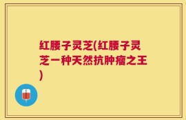 红腰子灵芝(红腰子灵芝一种天然抗肿瘤之王)