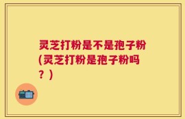 灵芝打粉是不是孢子粉(灵芝打粉是孢子粉吗？)
