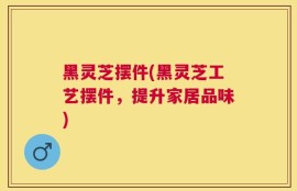 黑灵芝摆件(黑灵芝工艺摆件，提升家居品味)