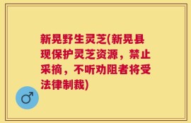 新晃野生灵芝(新晃县现保护灵芝资源，禁止采摘，不听劝阻者将受法律制裁)