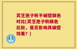 灵芝孢子粉不破壁颜色对比(灵芝孢子粉颜色比较，是否影响其破壁效果？)