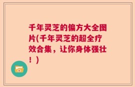 千年灵芝的偏方大全图片(千年灵芝的超全疗效合集，让你身体强壮！)
