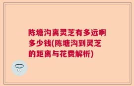 陈塘沟离灵芝有多远啊多少钱(陈塘沟到灵芝的距离与花费解析)
