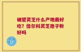 破壁灵芝什么产地最好吃？佳尔科灵芝孢子粉好吗