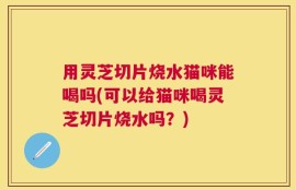 用灵芝切片烧水猫咪能喝吗(可以给猫咪喝灵芝切片烧水吗？)