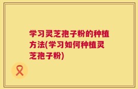 学习灵芝孢子粉的种植方法(学习如何种植灵芝孢子粉)
