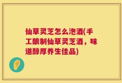 仙草灵芝怎么泡酒(手工酿制仙草灵芝酒，味道醇厚养生佳品)