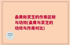 桑黄和灵芝的作用区别与功效(桑黄与灵芝的功效与作用对比)
