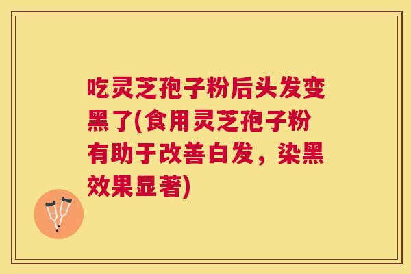 吃灵芝孢子粉后头发变黑了(食用灵芝孢子粉有助于改善白发,染黑效果显著) 吃灵芝孢子粉后头发变黑了(食用灵芝孢子粉有助于改善白发,染黑效果显著)
