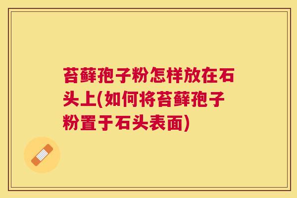 苔藓孢子粉怎样放在石头上(如何将苔藓孢子粉置于石头表面) 苔藓孢子粉怎样放在石头上(如何将苔藓孢子粉置于石头表面)
