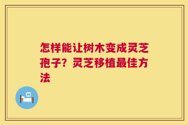 怎样能让树木变成灵芝孢子?灵芝移植佳方法 怎样能让树木变成灵芝孢子?灵芝移植佳方法