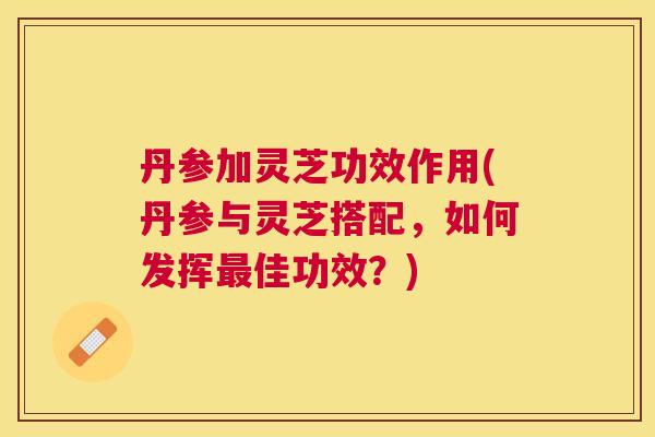 丹参加灵芝功效作用(丹参与灵芝搭配,如何发挥佳功效?) 丹参加灵芝功效作用(丹参与灵芝搭配,如何发挥佳功效?)