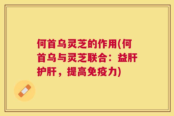 何首乌灵芝的作用(何首乌与灵芝联合:益,提高免疫力) 何首乌灵芝的作用(何首乌与灵芝联合:益,提高免疫力)