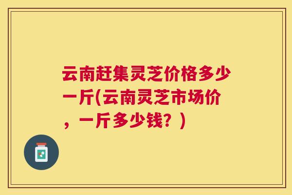 云南赶集灵芝价格多少一斤(云南灵芝市场价,一斤多少钱?) 云南赶集灵芝价格多少一斤(云南灵芝市场价,一斤多少钱?)