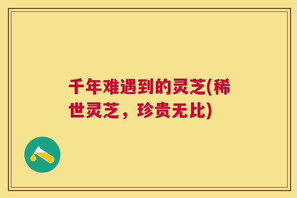 千年难遇到的灵芝(稀世灵芝,珍贵无比) 千年难遇到的灵芝(稀世灵芝,珍贵无比)