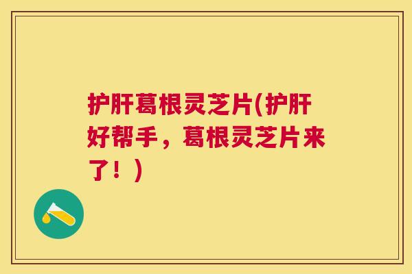 葛根灵芝片(好帮手,葛根灵芝片来了!) 葛根灵芝片(好帮手,葛根灵芝片来了!)