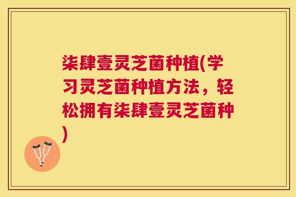柒肆壹灵芝菌种植(学习灵芝菌种植方法,轻松拥有柒肆壹灵芝菌种) 柒肆壹灵芝菌种植(学习灵芝菌种植方法,轻松拥有柒肆壹灵芝菌种)