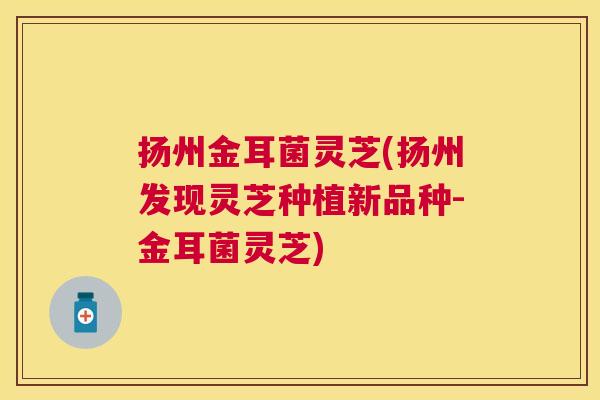 扬州金耳菌灵芝(扬州发现灵芝种植新品种-金耳菌灵芝) 扬州金耳菌灵芝(扬州发现灵芝种植新品种-金耳菌灵芝)