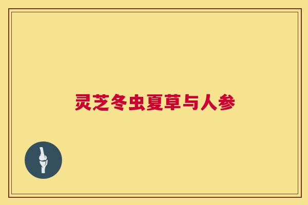 灵芝冬虫夏草与人参