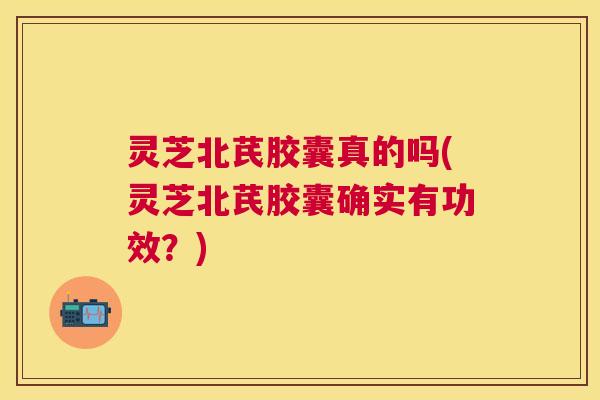 灵芝北芪胶囊真的吗(灵芝北芪胶囊确实有功效？)