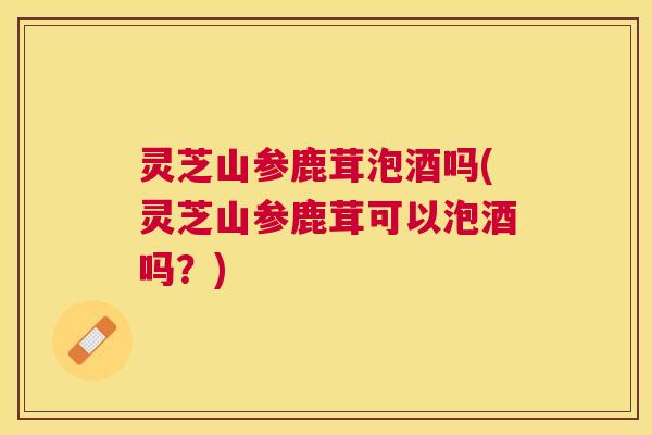 灵芝山参鹿茸泡酒吗(灵芝山参鹿茸可以泡酒吗?) 灵芝山参鹿茸泡酒吗(灵芝山参鹿茸可以泡酒吗?)