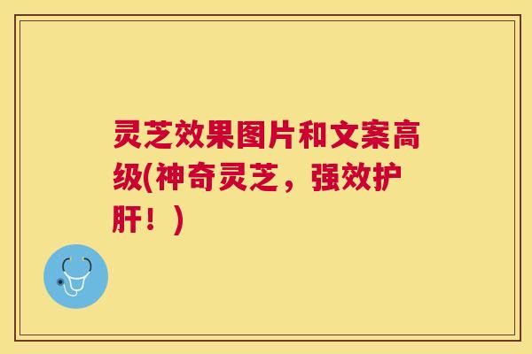 灵芝效果图片和文案高级(神奇灵芝,强效!) 灵芝效果图片和文案高级(神奇灵芝,强效!)