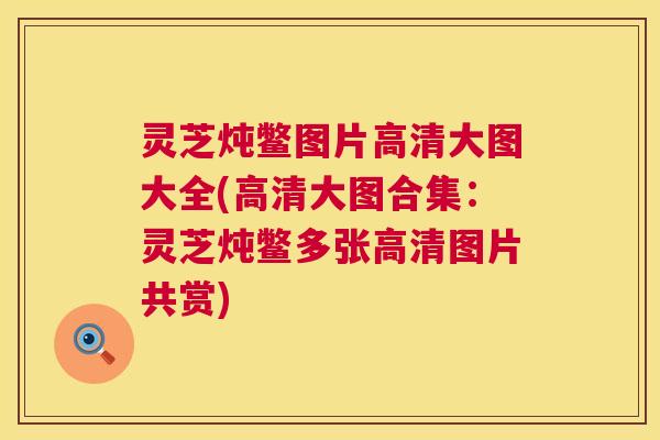 灵芝炖鳖图片高清大图大全(高清大图合集:灵芝炖鳖多张高清图片共赏) 灵芝炖鳖图片高清大图大全(高清大图合集:灵芝炖鳖多张高清图片共赏)
