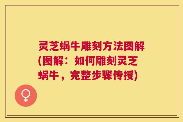 灵芝蜗牛雕刻方法图解(图解:如何雕刻灵芝蜗牛,完整步骤传授) 灵芝蜗牛雕刻方法图解(图解:如何雕刻灵芝蜗牛,完整步骤传授)