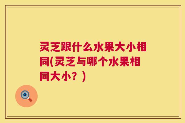 灵芝跟什么水果大小相同(灵芝与哪个水果相同大小?) 灵芝跟什么水果大小相同(灵芝与哪个水果相同大小?)