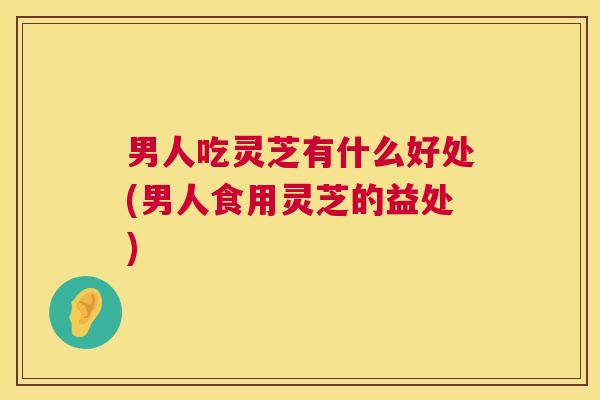 男人吃灵芝有什么好处(男人食用灵芝的益处) 男人吃灵芝有什么好处(男人食用灵芝的益处)