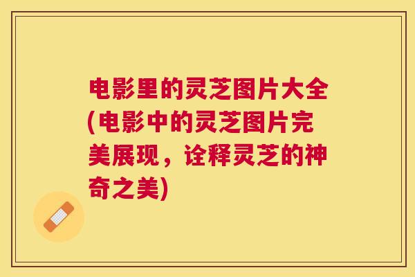 电影里的灵芝图片大全(电影中的灵芝图片完美展现,诠释灵芝的神奇之美) 电影里的灵芝图片大全(电影中的灵芝图片完美展现,诠释灵芝的神奇之美)