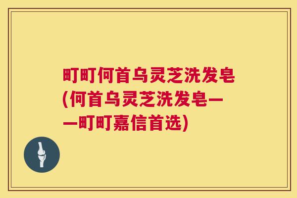 町町何首乌灵芝洗发皂(何首乌灵芝洗发皂——町町嘉信首选) 町町何首乌灵芝洗发皂(何首乌灵芝洗发皂——町町嘉信首选)