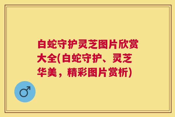 白蛇守护灵芝图片欣赏大全(白蛇守护、灵芝华美,精彩图片赏析) 白蛇守护灵芝图片欣赏大全(白蛇守护、灵芝华美,精彩图片赏析)