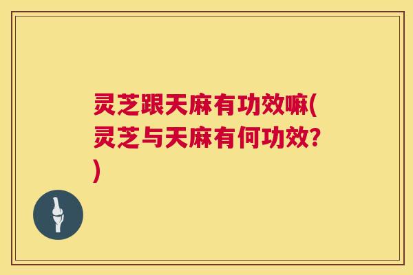 灵芝跟天麻有功效嘛(灵芝与天麻有何功效?) 灵芝跟天麻有功效嘛(灵芝与天麻有何功效?)