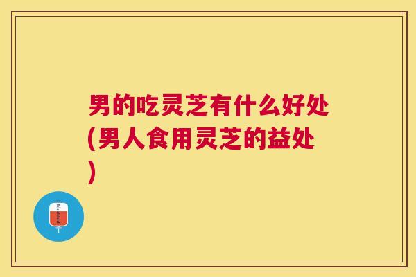 男的吃灵芝有什么好处(男人食用灵芝的益处) 男的吃灵芝有什么好处(男人食用灵芝的益处)