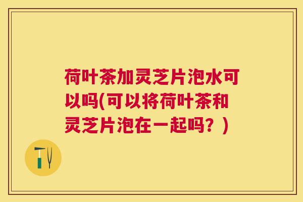 荷叶茶加灵芝片泡水可以吗(可以将荷叶茶和灵芝片泡在一起吗?) 荷叶茶加灵芝片泡水可以吗(可以将荷叶茶和灵芝片泡在一起吗?)