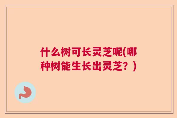 什么树可长灵芝呢(哪种树能生长出灵芝?) 什么树可长灵芝呢(哪种树能生长出灵芝?)