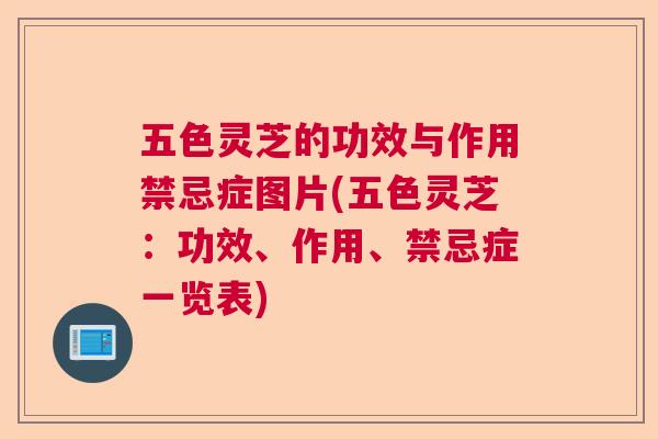 五色灵芝的功效与作用禁忌症图片(五色灵芝:功效、作用、禁忌症一览表) 五色灵芝的功效与作用禁忌症图片(五色灵芝:功效、作用、禁忌症一览表)